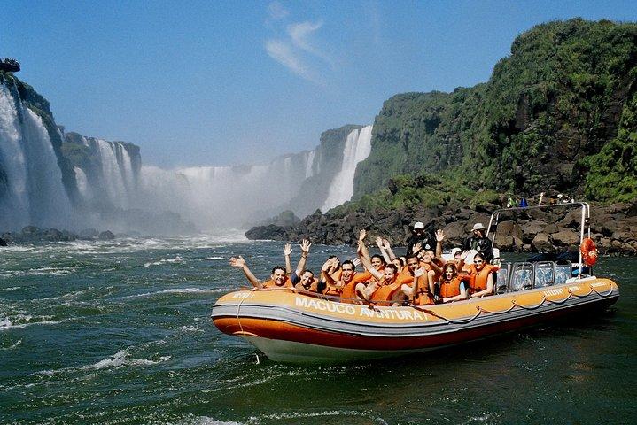 Iguassu Falls Combo Tour: Visit to the Brazilian side and Waterfall Boat Ride