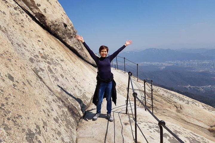 Hike at Mt. Bukhansan National Park with professional Guide(including Lunch)