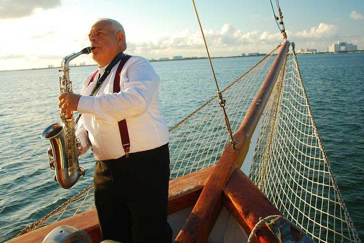 Amazing Romantic Dinner on a Spanish Galeon with Saxophone Music