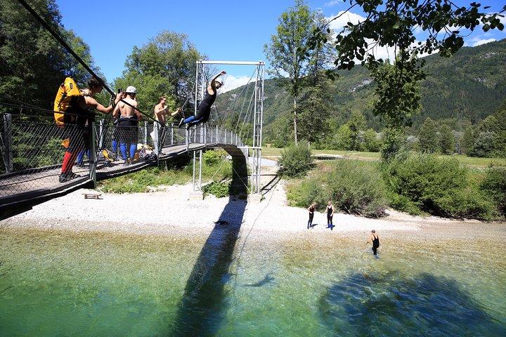 Bled and Bohinj Valley Canyoning with Hotel Pickup & Free Photos