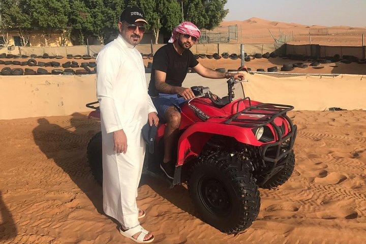 PRIVATE Red Dune Desert Safari, BBQ Dinner, Camel Ride & Falcon Photo