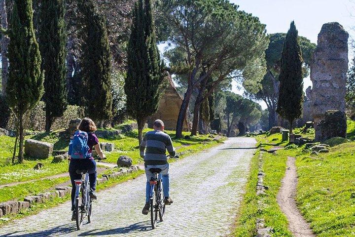 Ride an e-bike along the Appian Way from Rome to Castel Gandolfo.