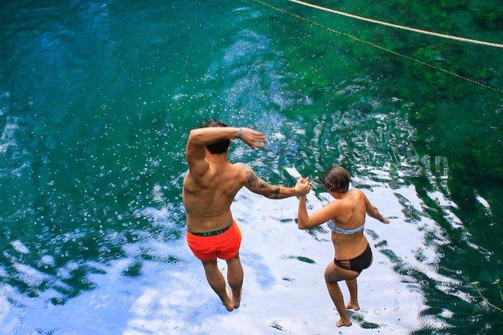 Adrenaline tour from Cancun driving a Atv experience Ziplines and a real Cenote