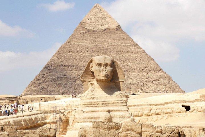 Giza Pyramids and Grand Egyptian Museum and Old Cairo