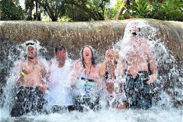 Blue Hole plus Secret Falls and Dunns River Falls Combo from Falmouth Hotels