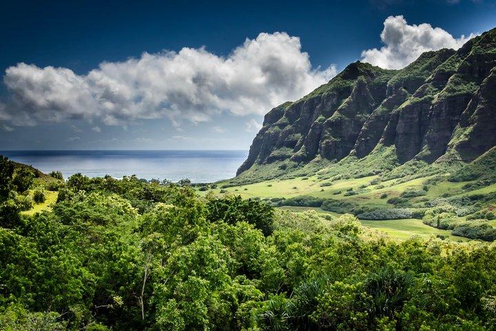 Oahu Circle Island Tour with Waimea Valley Waterfall