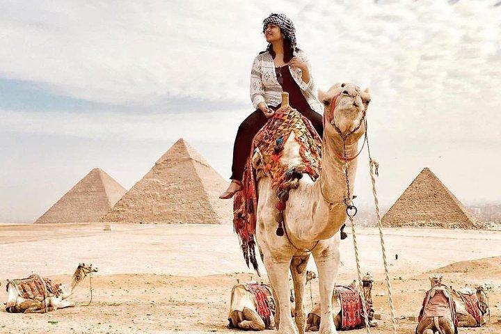 VIP Pyramids of Giza,Sphinx,sakkara,Memphis tour + camel ride