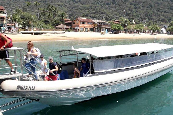 From Paraty: shared transfer to Ilha Grande