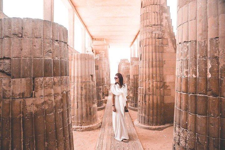 8-Hour Private Tour of the Pyramids,Museum and Bazaar including camel ride