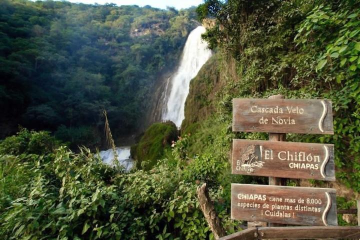 Montebello clear lakes & Chiflon Waterfalls from San Cristobal