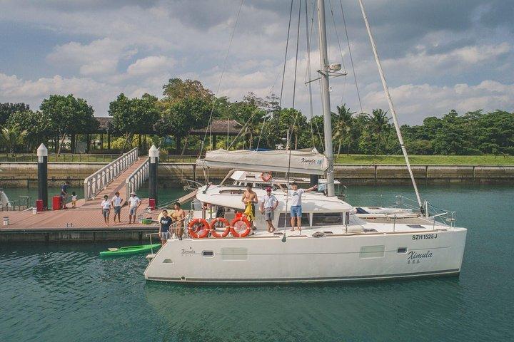 Singapore Sunset and Morning Cruise On A Luxury Catamaran