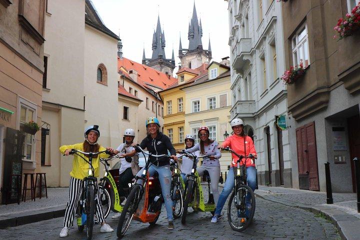 Grand City Tour of Prague on Cruiser e-Bikes or e-Scooters
