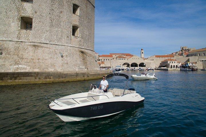 4h trip from Dubrovnik to the Elafiti islands with Quicksilver 675 boat