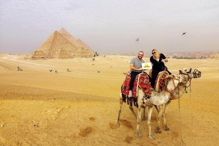 Pyramids of Giza, the Sphinx, the Egyptian Museum.