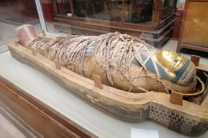 Pyramids of Giza, the Sphinx, the Egyptian Museum.
