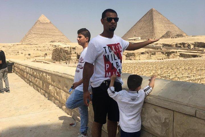 Half day with pyramids and Sphinx with riding a Camel