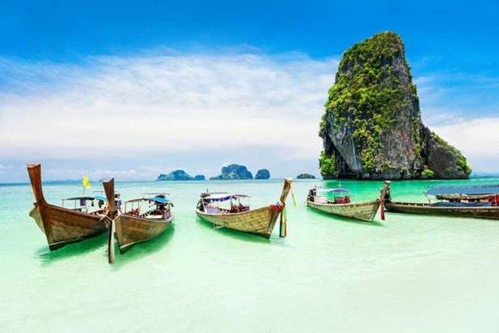 KRABI: 4 Island Snorkeling & Relax by Long Trail Boat with Lunch