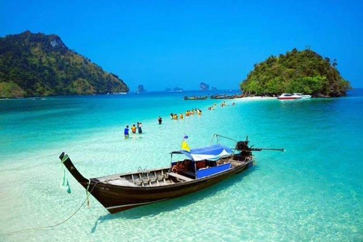 KRABI: 4 Island Snorkeling & Relax by Long Trail Boat with Lunch