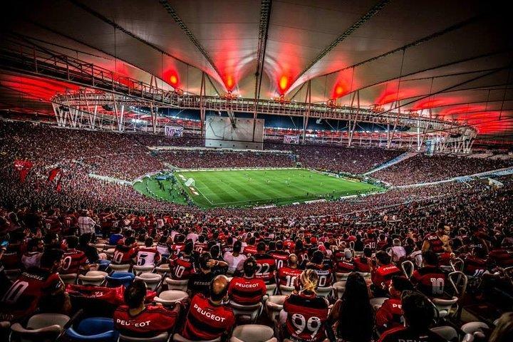 Soccer game in Rio de Janeiro with Local Supporter
