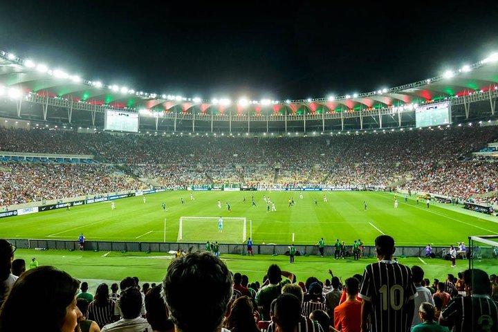 Soccer game in Rio de Janeiro with Local Supporter