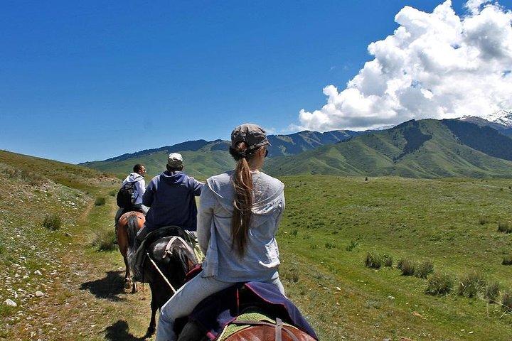 Horse riding adventure in mountains!