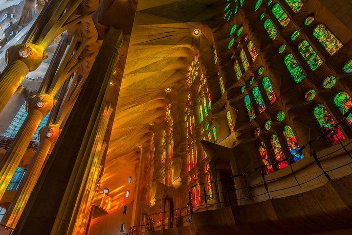 Golden Hour in Gaudi's Sagrada Familia with expert Guide