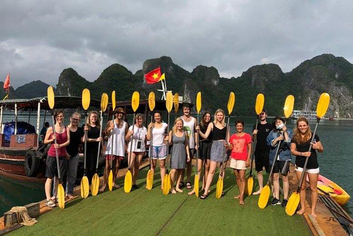 3-Day Cruise on Ha Long Bay with Kayaking, Swimming, Cooking Class,...