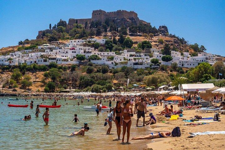 Best of Rhodes, Lindos & BEACH Time - Full-Day PRIVATE Tour: