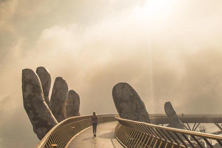 Hue to Hoi An via Golden Bridge & Marble Mountain (or Vice Versa)