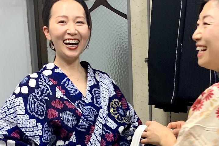 Exclusive private Yukata dressing workshop