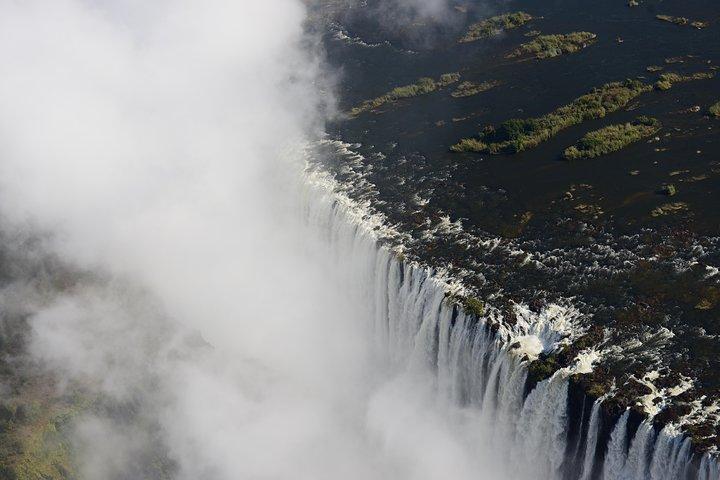 Scenic Helicopter Ride above the falls (window view)
