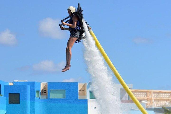 Super adrenaline Jetpack water activity in Cancun!