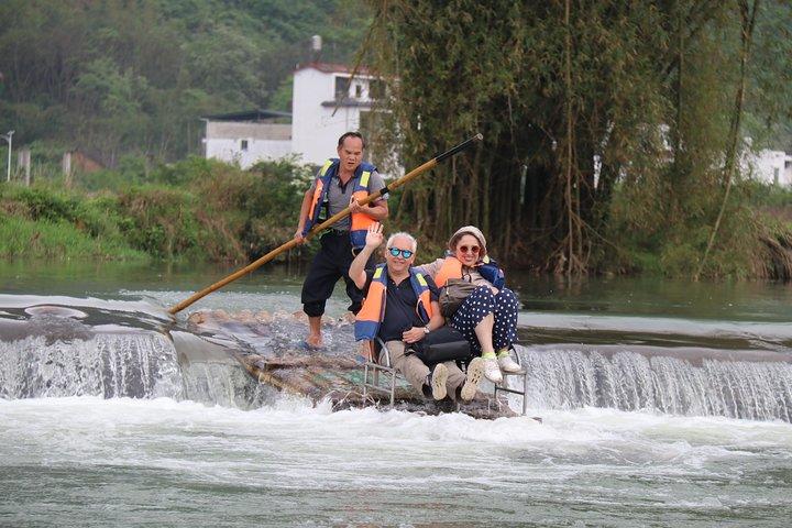 Half-Day Yangshuo Yulong bamboo boat & Countryside short Hiking Private Day Tour