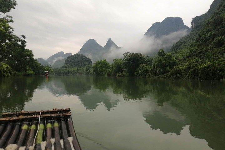 Half-Day Yangshuo Yulong bamboo boat & Countryside short Hiking Private Day Tour
