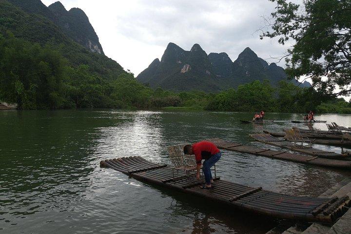 Half-Day Yangshuo Yulong bamboo boat & Countryside short Hiking Private Day Tour