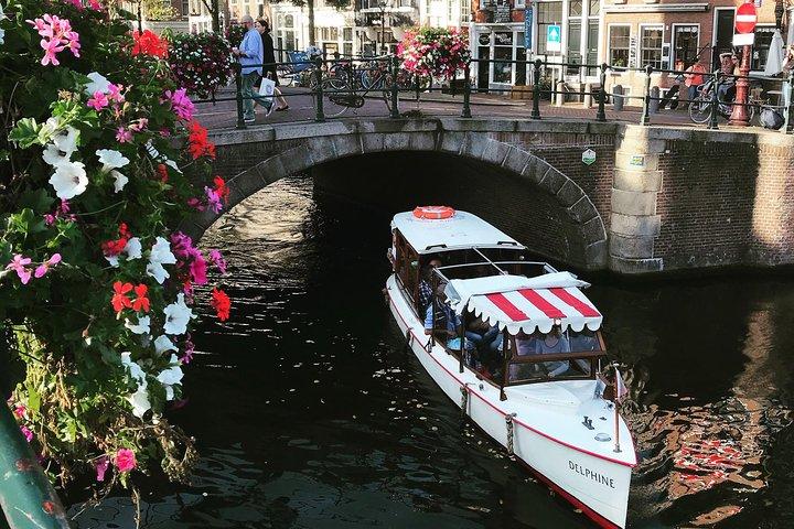 Private canal cruise on small historic boat