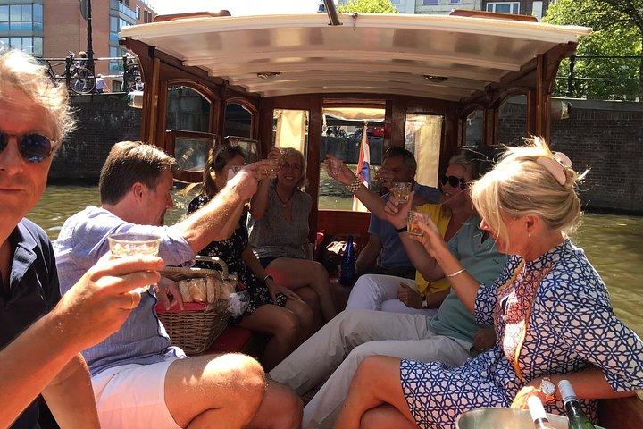 Private canal cruise on small historic boat