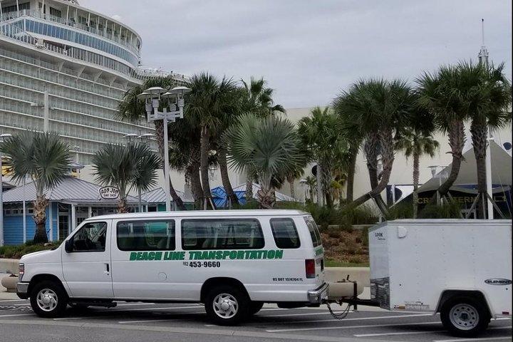 MCO airport/hotels to and from Port Canaveral/Cocoa Beach (One Way Private)