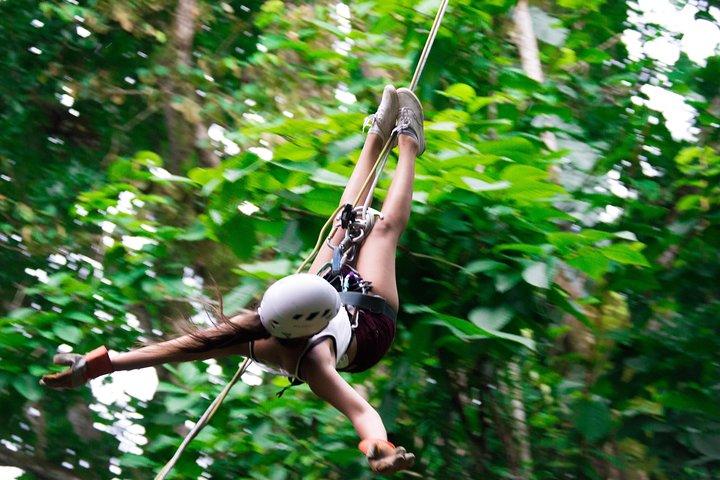 Titi Canopy Tour, Zipline, Rappel down, Tarzan swing