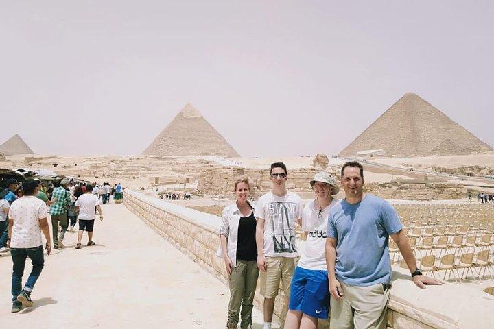 8-Hours private tour Giza pyramids, Sakkara step pyramids and Memphis old city
