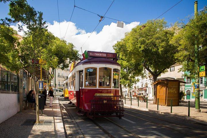 Lisbon Hills Red Tram by Tram 28 route