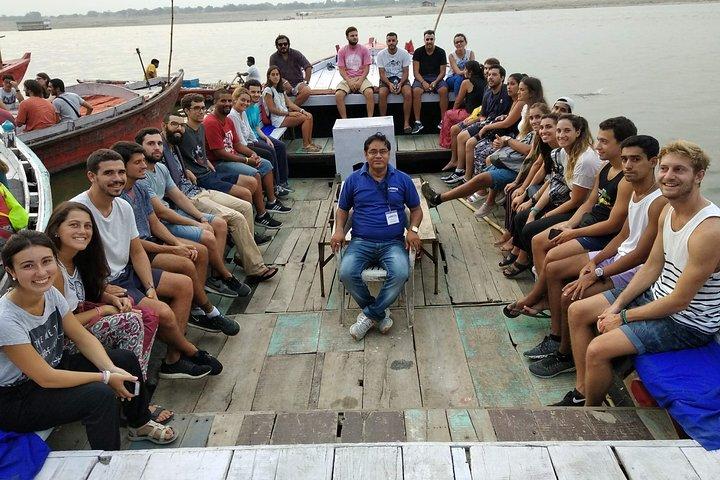 Morning boat and old city tour with official tour guide in varanasi