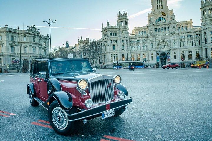 Historic and Modern Madrid by Classic Car Private Tour
