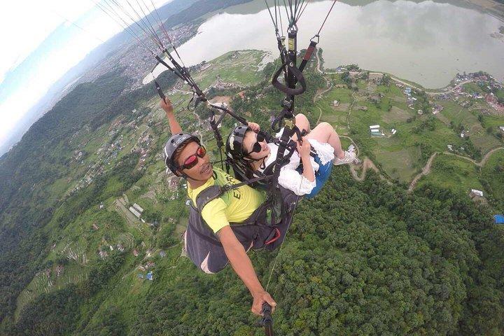 Paragliding in Pokhara Nepal with Photo and Video