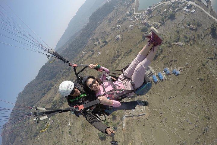Paragliding in Pokhara Nepal with Photo and Video