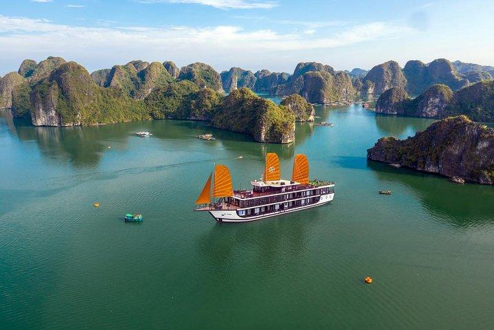Halong Bay Peony Cruise 2Days/1Night 5 Star included Transfers