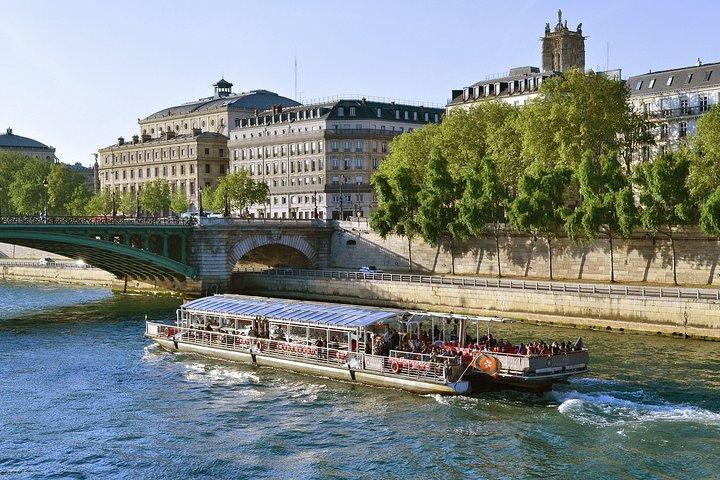 Eiffel Tower Summit Entry with Big Bus and Seine River Cruise