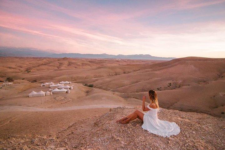 Marrakech: Agafay Desert & Atlas Mountains Tour With Camel Ride