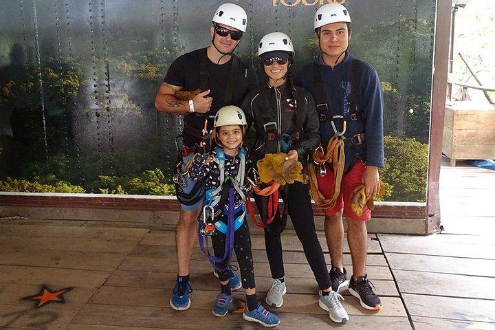 12-Cable Zipline Canopy Tour Over Waterfalls