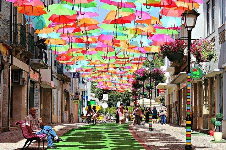 Private Coastal Journey (Obidos, Nazaré) to Águeda Art Umbrellas